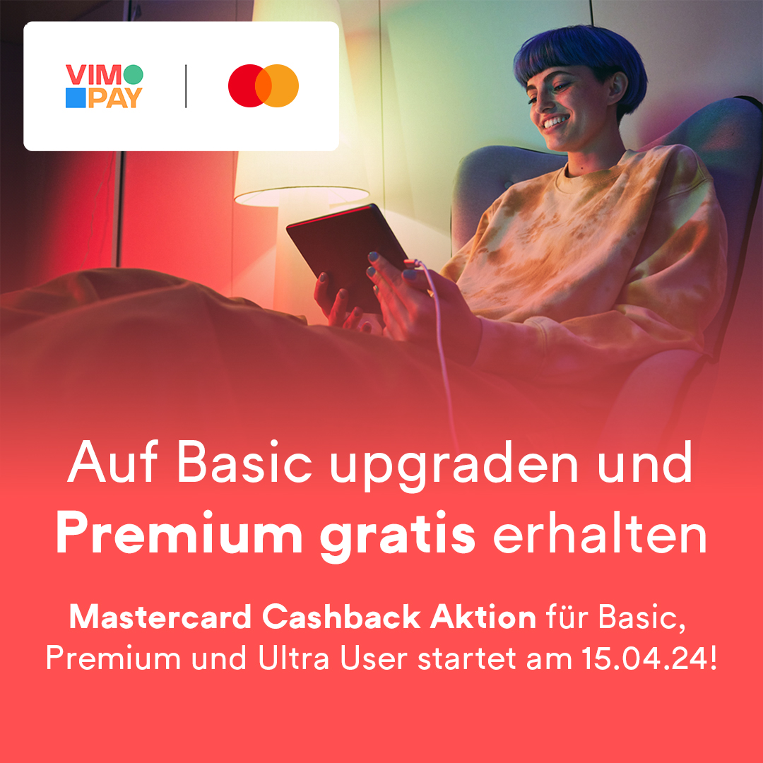 VIMpay Mastercard Ecommerce Cashback Aktion